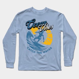 Ocean Vibes - Surfing Long Sleeve T-Shirt